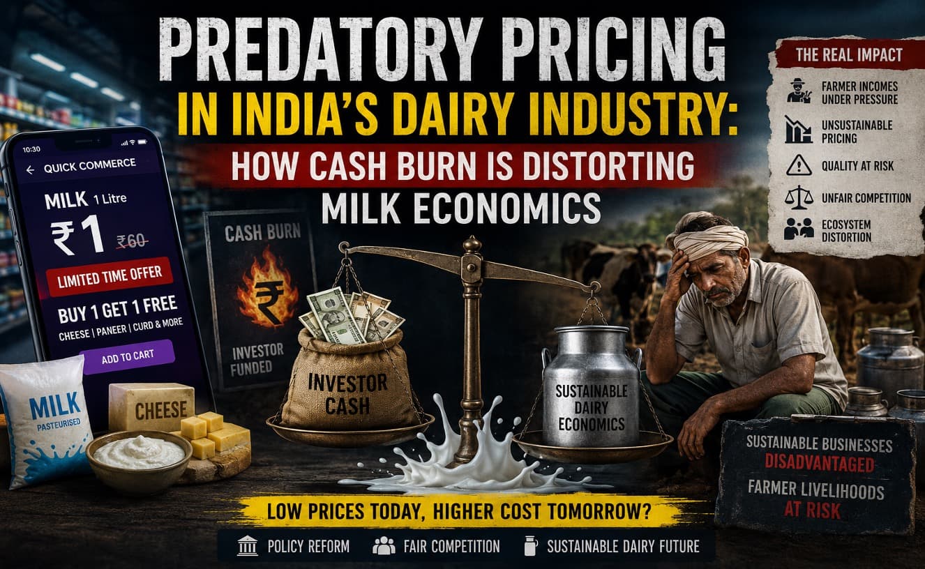 Predatory Pricing in India’s Dairy Industry: How Cash Burn Is Distorting Milk Economics